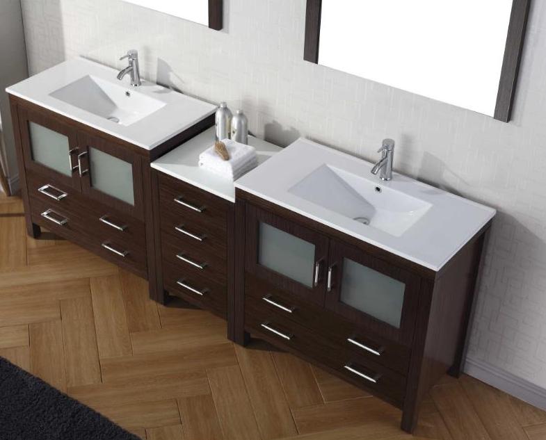 80 Inch Bathroom Vanity Espresso Carrara